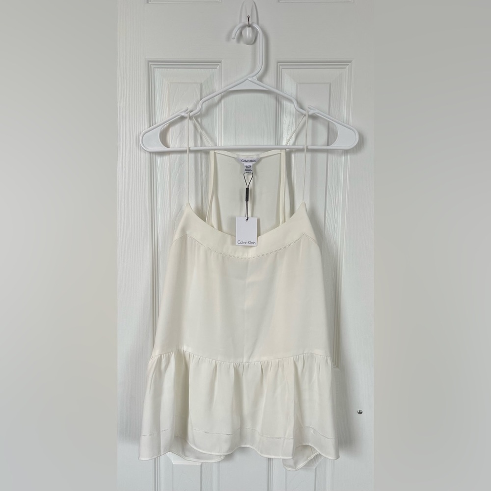 NWT Calvin Klein White Tank Top